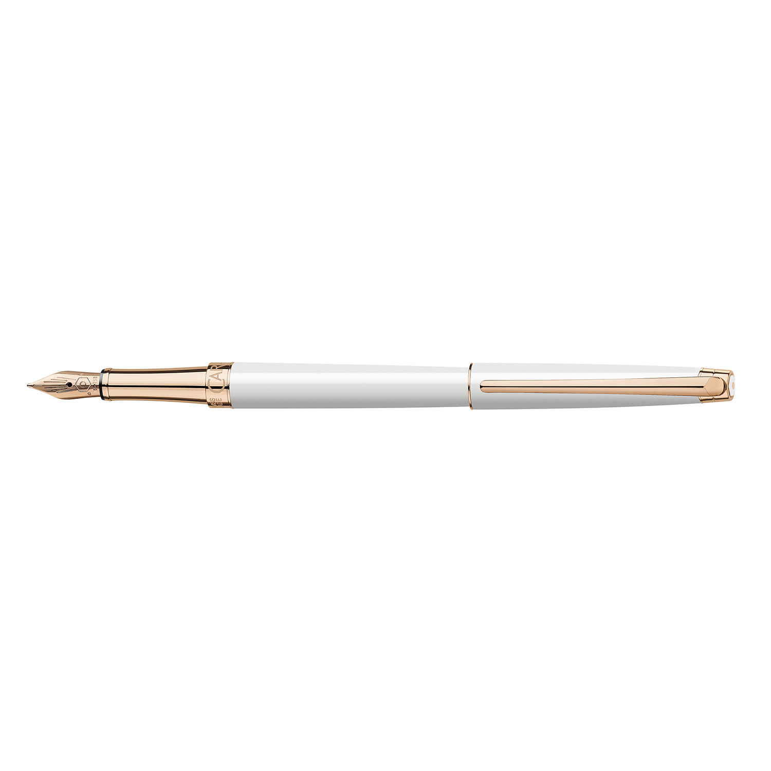 Caran d'Ache Léman Slim White Rose Gold Fountain pen - Vulpen
